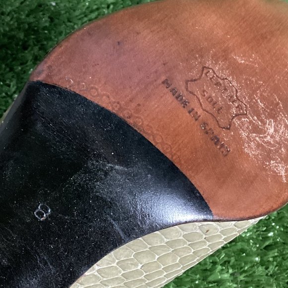 Stuart Weitzman Snake Skin Heels Vintage 8 - Picture 9 of 15